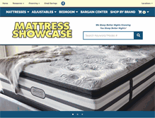 Tablet Screenshot of mattressshowcase.net